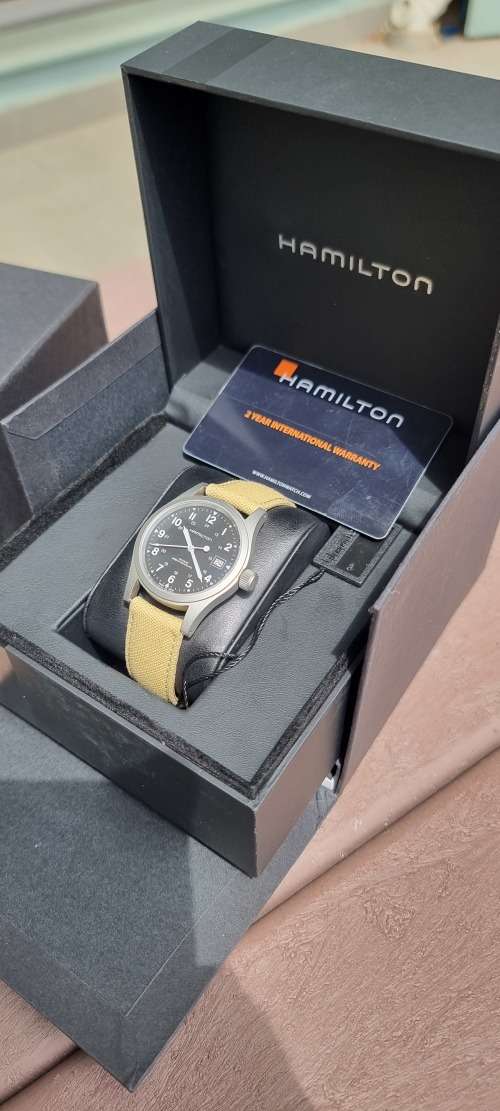 Hamilton Khaki Field Mechanical Stainless Steel Black Dial Watch H69439933