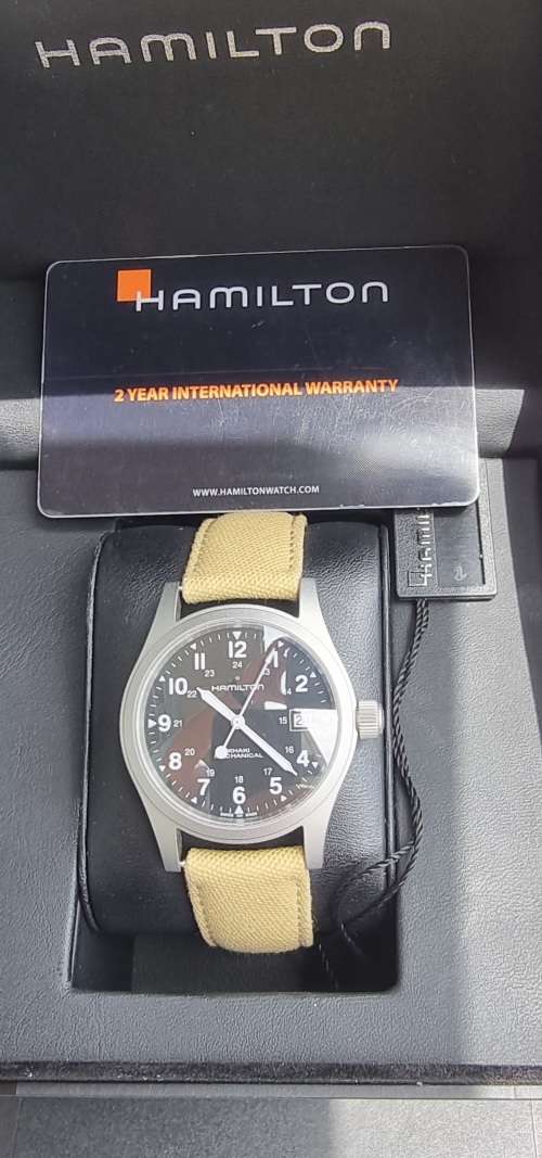 Hamilton Khaki Field Mechanical Stainless Steel Black Dial Watch H69439933