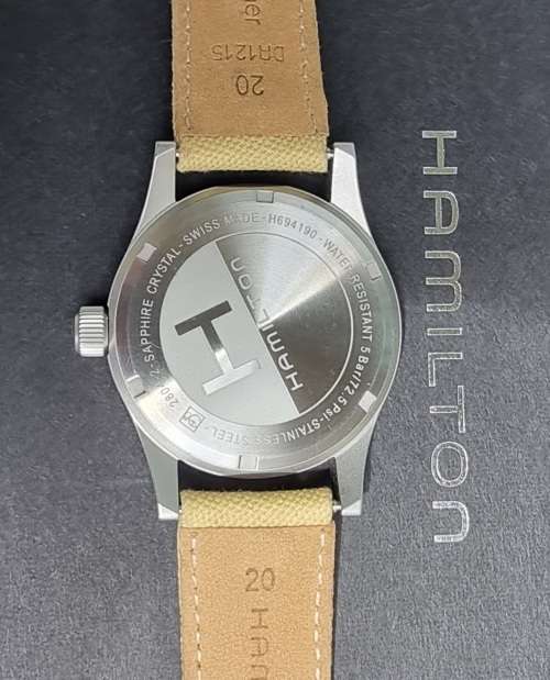 Hamilton Khaki Field Mechanical Stainless Steel Black Dial Watch H69439933