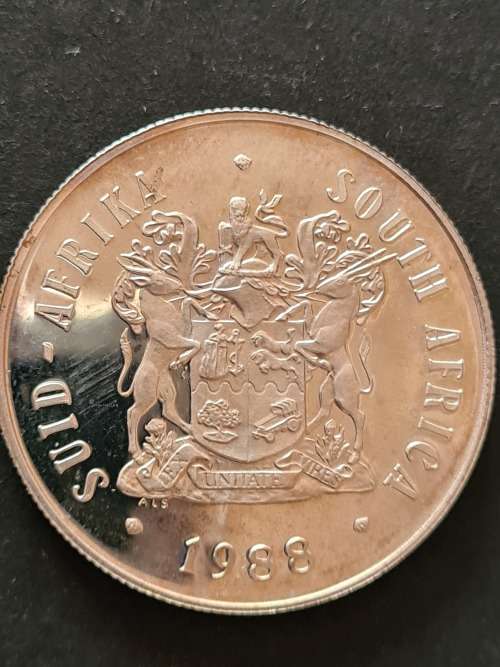 SA One Rand Dias 1988 Silver UNC