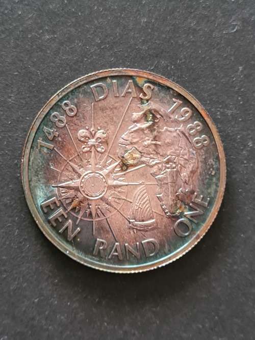 SA One Rand Dias 1988 Silver UNC