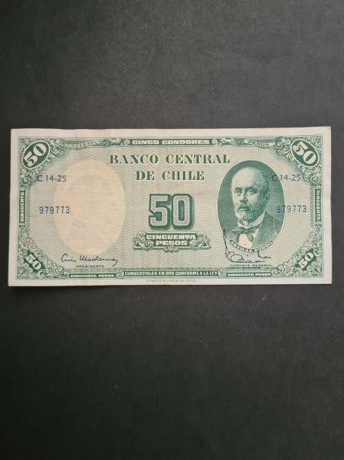 Chile 50 Pesos VF+