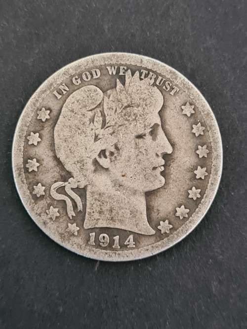 USA 1/4 Dollar 1914 Silver