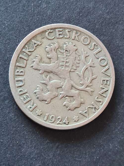 Czechoslovakia 1 Koruna 1924