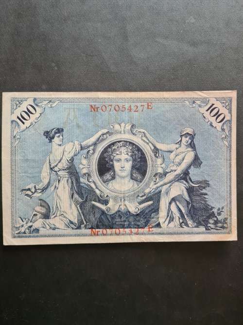 Reichs Bank Note 100 Mark 7 February 1908 - as per photograph