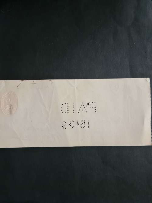 African Banking Corporation Limited Cheque 15 October 1919 - as per photograph