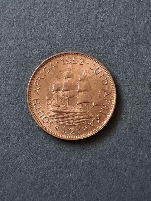 South Africa 1/2 Penny 1952 UNC