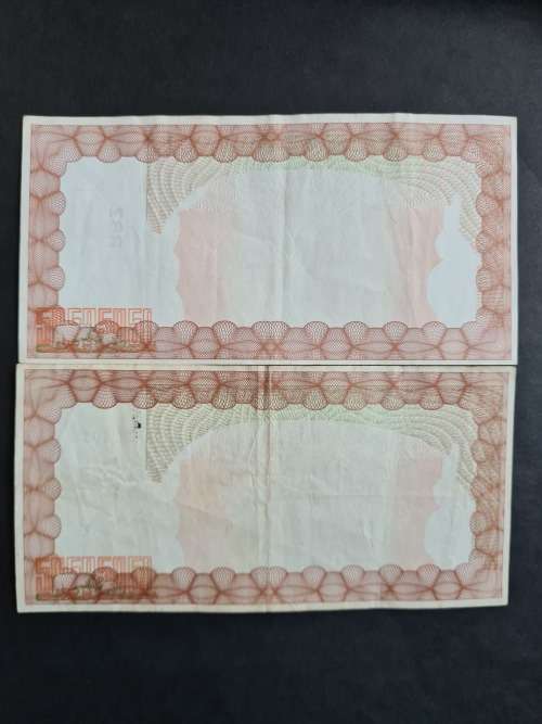 2 x Reserve Bank of Zimbabwe 20 000 Dollars bearer cheque 1 December 2003