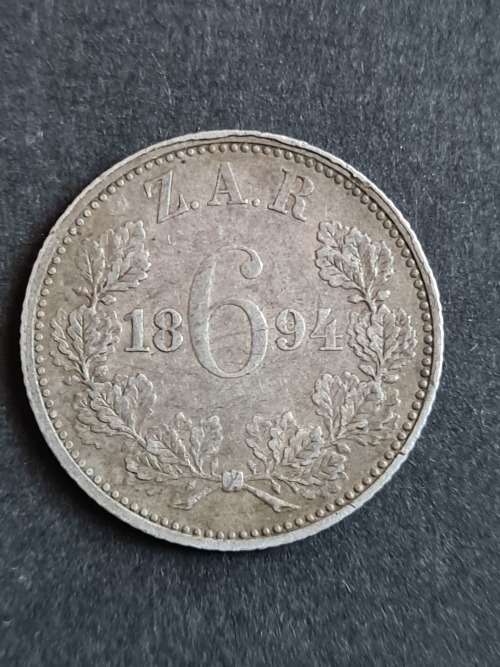 ZAR, Sixpence, 1894