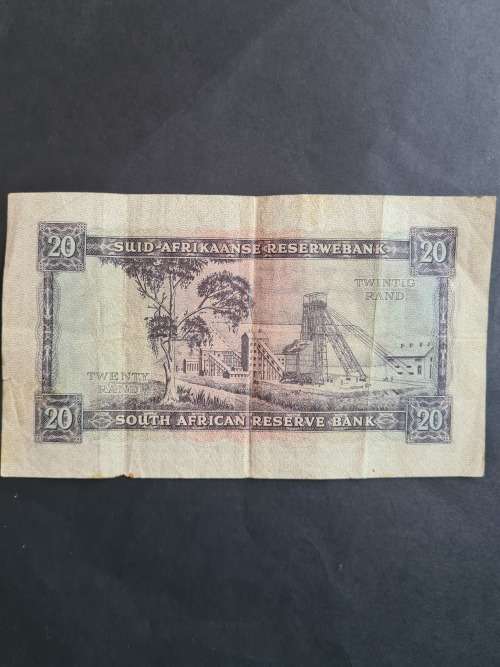 G Rissik Twenty Rands English/Afrikaans (slight tear/folds)