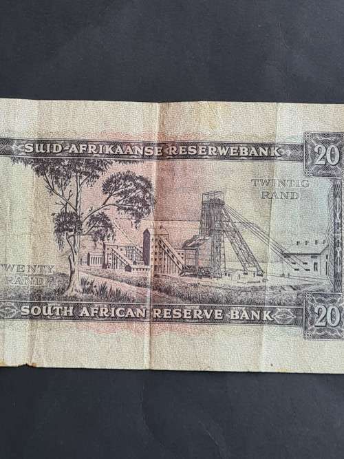 G Rissik Twenty Rands English/Afrikaans (slight tear/folds)