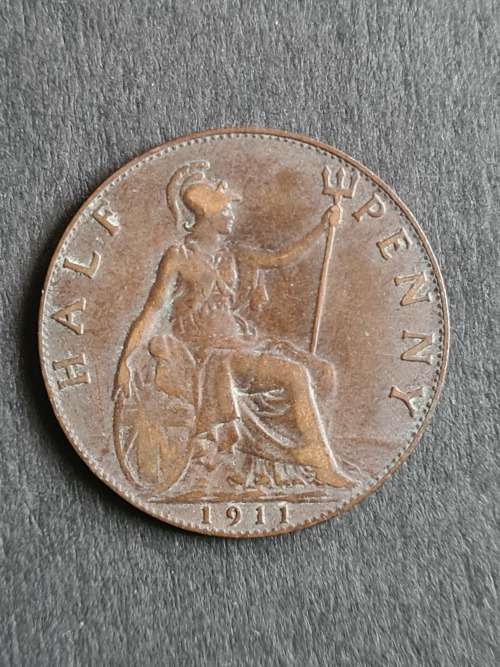 UK 1/2 Penny 1911