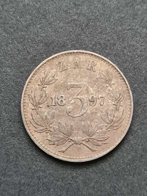 ZAR Threepence 1897