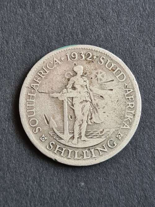 Union 1 Shilling 1932 Silver - as per photograph