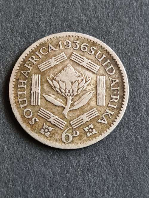 Union Sixpence 1936 - as per photograph