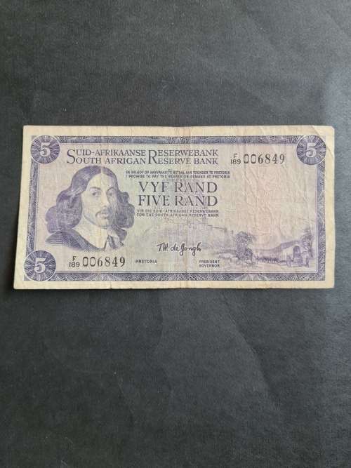 TW de Jongh Five Rand A/E - as per photograph
