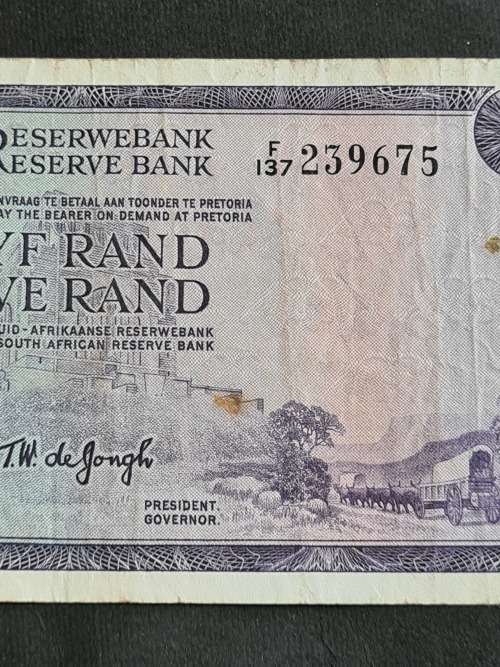 TW de Jongh Five Rand A/E - as per photograph