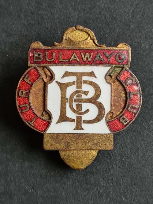 Bulawayo Turf Club Enamel Badge - as per photograph