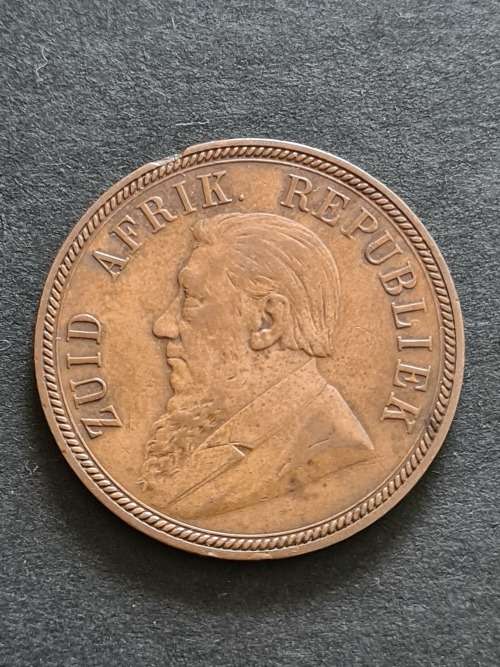 ZAR Penny 1894 (edge knock)