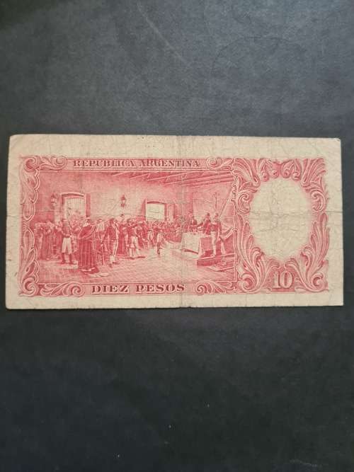 Argentina 10 Pesos Note - as per photograph