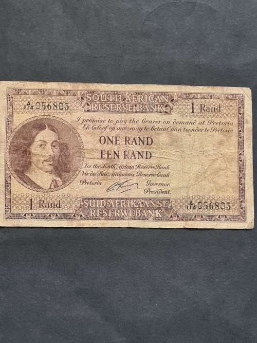 G Rissik One Rand 1962 - as per photograph