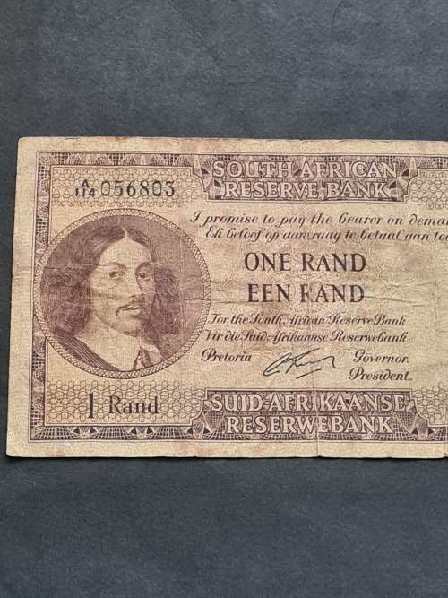 G Rissik One Rand 1962 - as per photograph