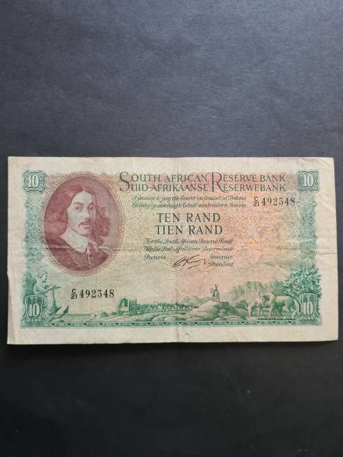 G Rissik Ten Rand 1st Issue 1962 E/A - as per photograph