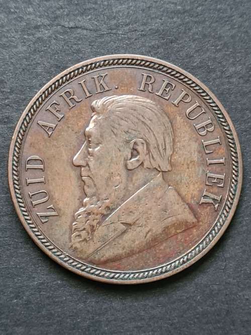 ZAR 1 Penny 1892 - as per photograph