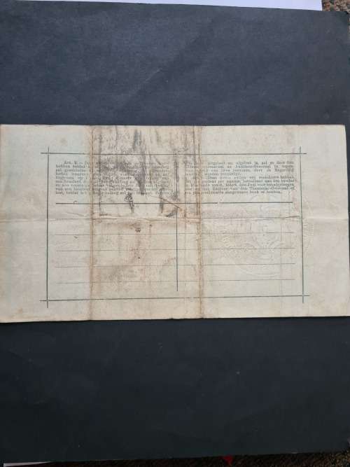 ZAR Gouvernements Noot Een Pond 28/5/1900 (2 pin holes in middle of note)  - as per photograph