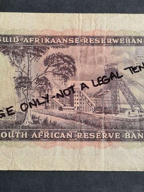 MH de Kock 10 Pounds 18/12/1952 A/E VF - as per photograph