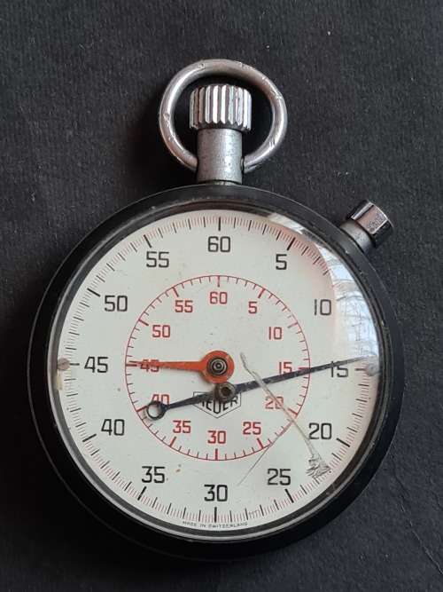 Heuer Stopwatch (not working) 55mm x 55mm - as per photograph