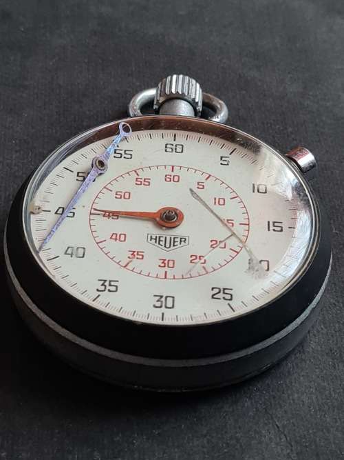 Heuer Stopwatch (not working) 55mm x 55mm - as per photograph