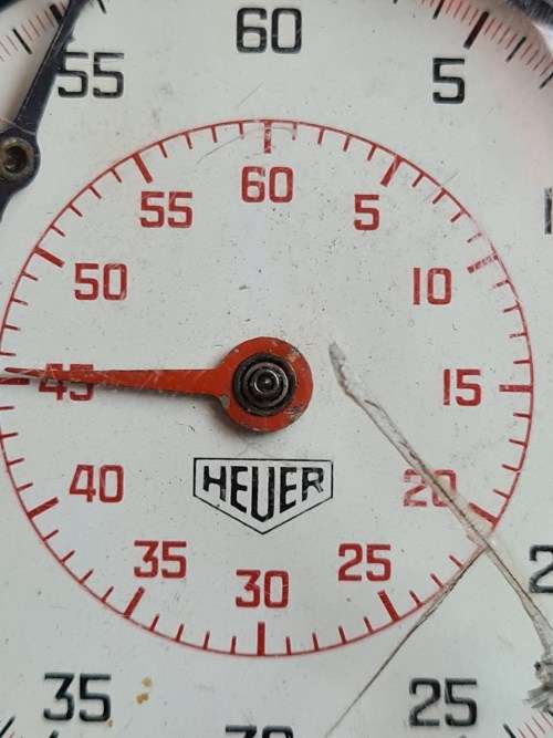 Heuer Stopwatch (not working) 55mm x 55mm - as per photograph