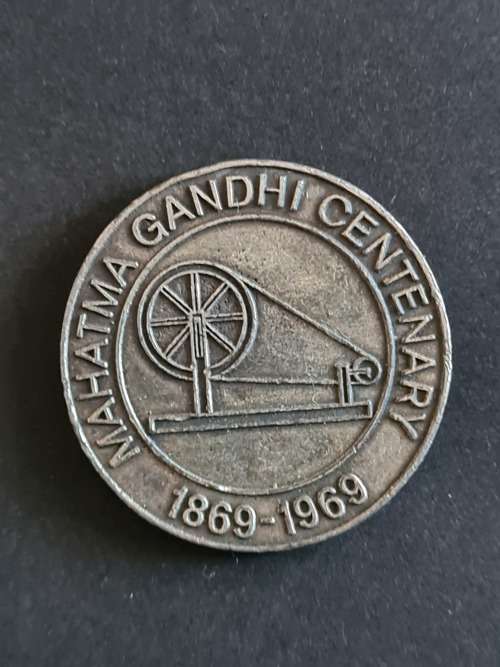Mahatma Gandhi Medallion (base metal) 1869 - 1969 - as per photograph