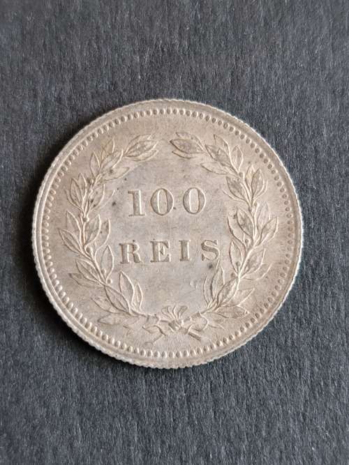 Portugal 100 Reis 1893 - as per photograph