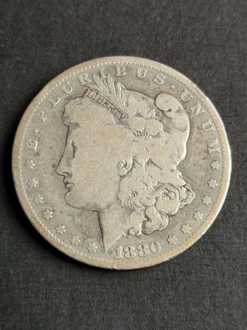 USA Morgan Dollar 1880 (o)(New Orleans) Silver - as per photograph