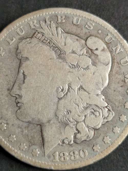 USA Morgan Dollar 1880 (o)(New Orleans) Silver - as per photograph