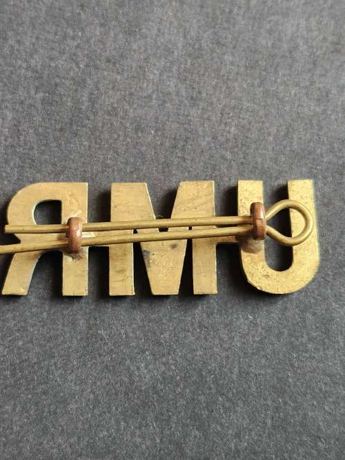 Umvoti Mounted Rifles Shoulder Title - as per photograph