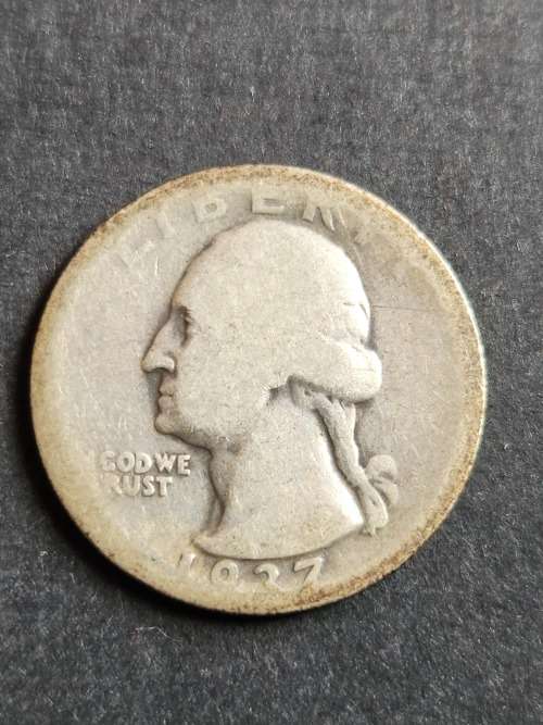 USA 1/4 Dollar 1937  .900 Silver - as per photograph