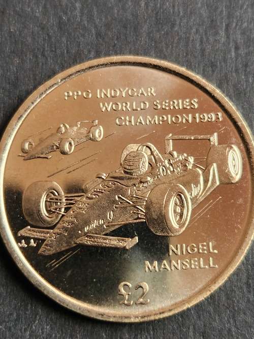 Isle of Man 2 Pounds 1994 Nigel Mansell BU QE2 - as per photograph