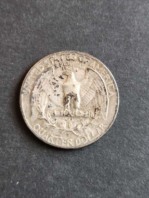 USA Washing 1/4 Dollar 1964D Silver - as per photograph