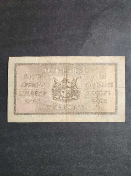 J Postmus 1 Pound Note 12 April 1944 E/A VF - as per photograph