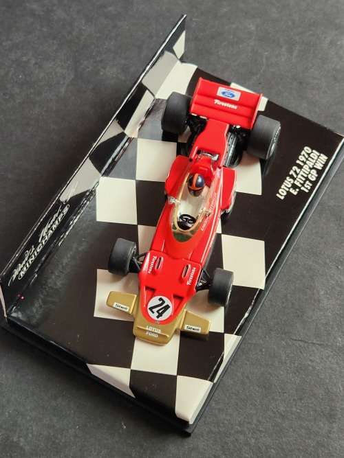 Mini Champs Lotus 72 1970 E. Fittipaldi 1st GP Win - as per photograph