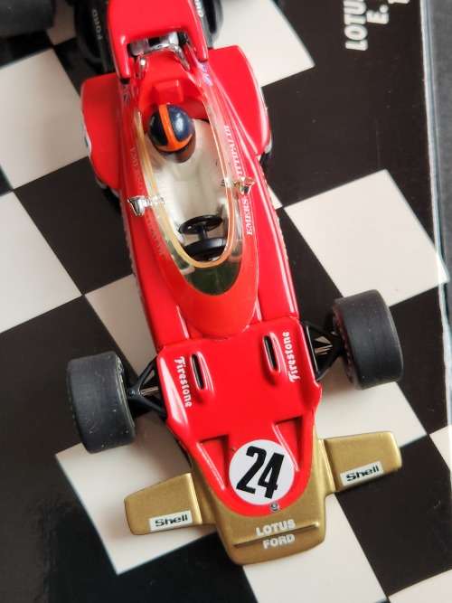 Mini Champs Lotus 72 1970 E. Fittipaldi 1st GP Win - as per photograph