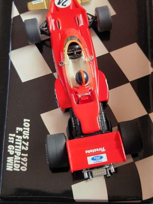 Mini Champs Lotus 72 1970 E. Fittipaldi 1st GP Win - as per photograph