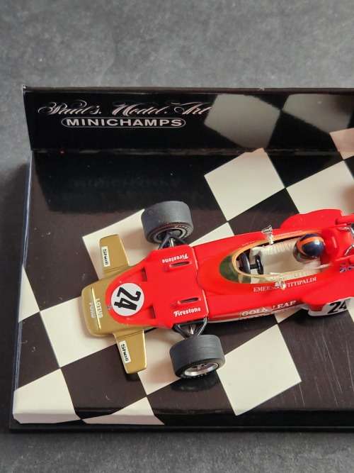 Mini Champs Lotus 72 1970 E. Fittipaldi 1st GP Win - as per photograph