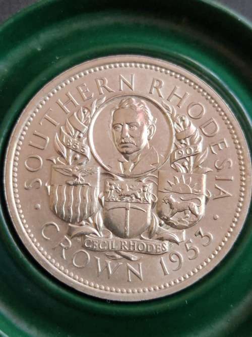 Southern Rhodesia Crown 1953 (in original container) - as per photograph