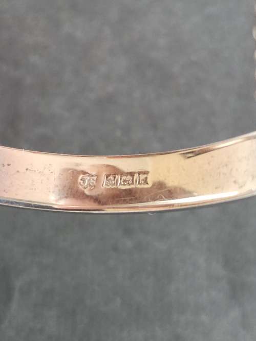 Vintage Hallmark Silver Bangle 12g (engraved) - as per photograph