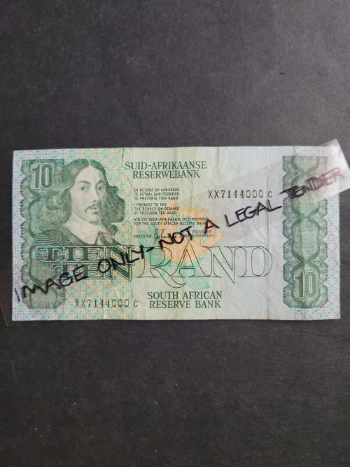 GPC de Kock Ten Rand Replacement Note XX - as per photograph