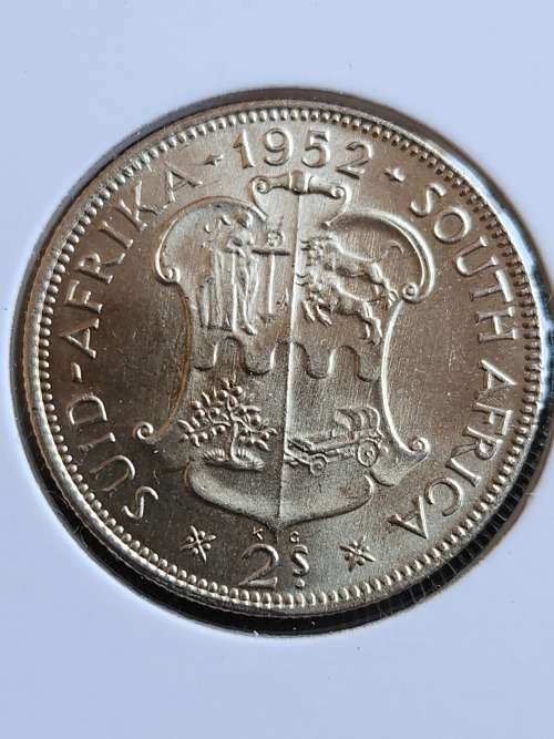 Union 2 Shillings 1952 (excellent condition) - as per photograph